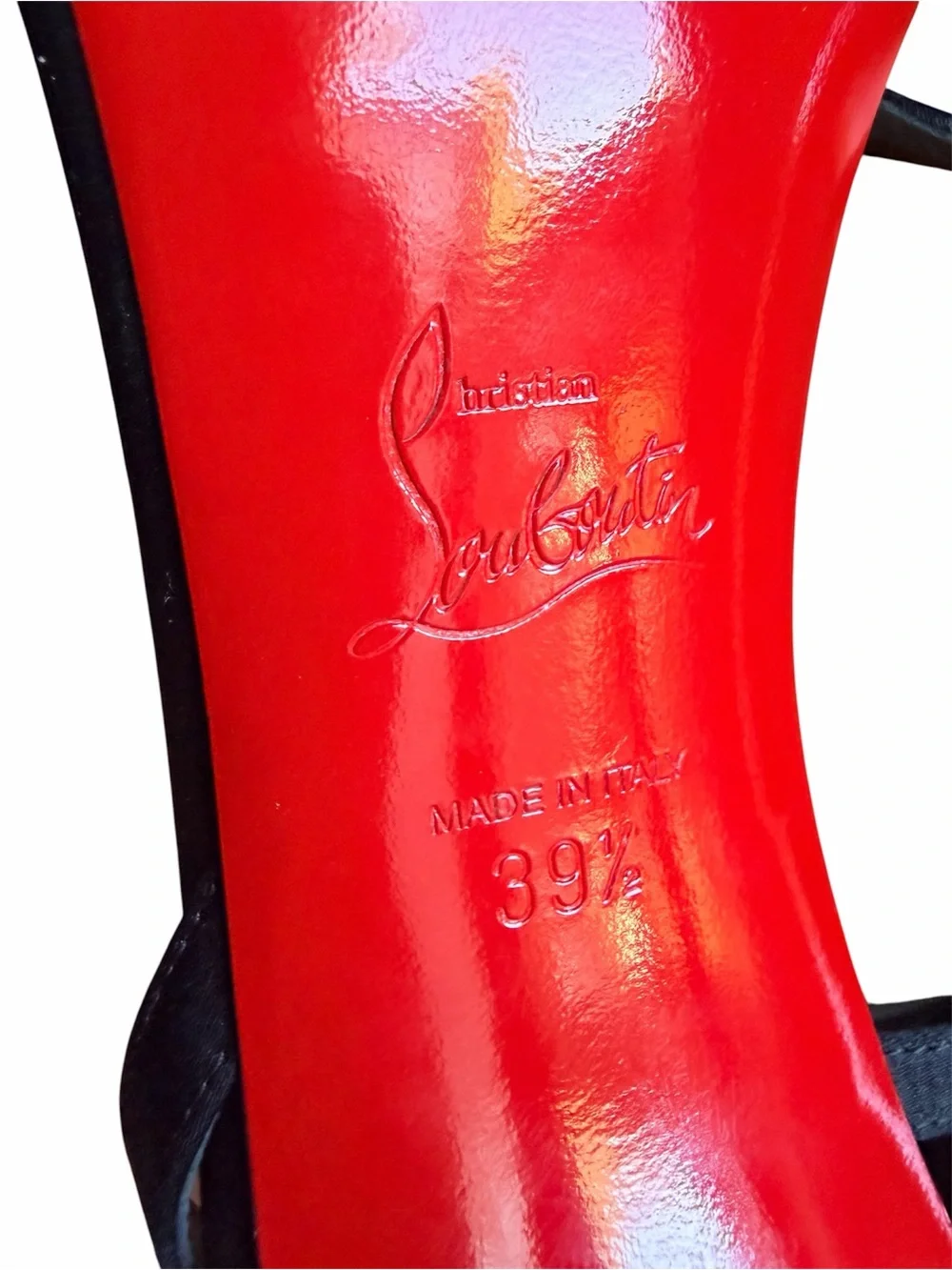 Christian Louboutin Rosalie Red carpet Strass Crystal satin heels RETAIL 1,395